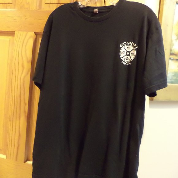 COMBAT IRON APPAREL TSHIRT  "FEAR IS AN OPTION - DANGER IS REAL"-Cotton Blend-XL - Picture 1 of 5